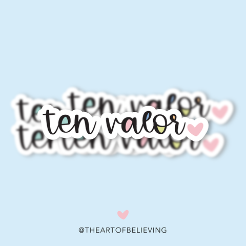 Ten Valor Sticker
