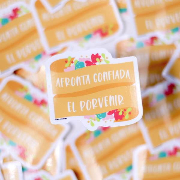 Afronta Confiada el Porvenir Sticker